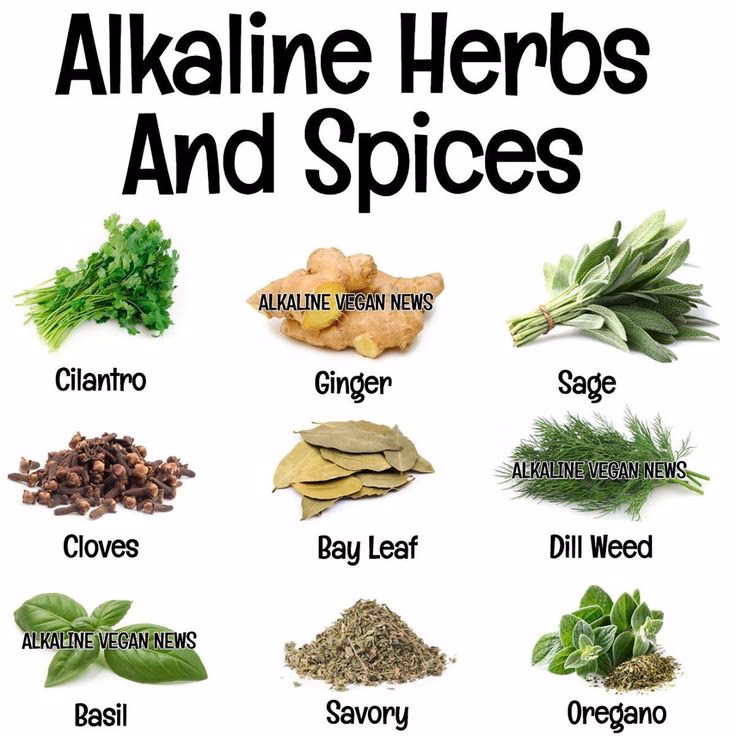 What is an acid alkaline food chart?