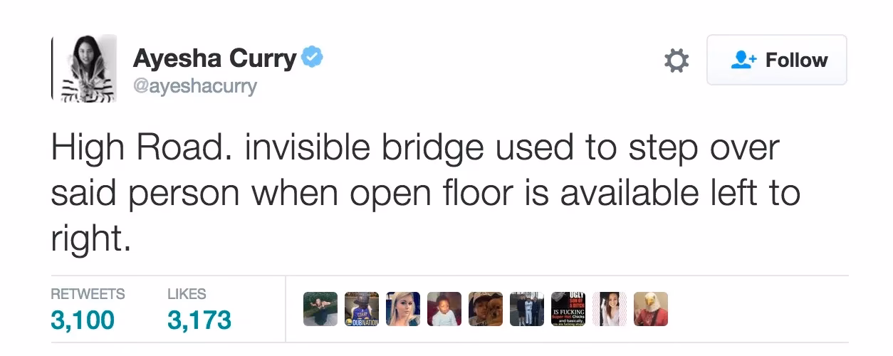 Did Stephen Curry throw his mouthpiece at his wife after Game 6?