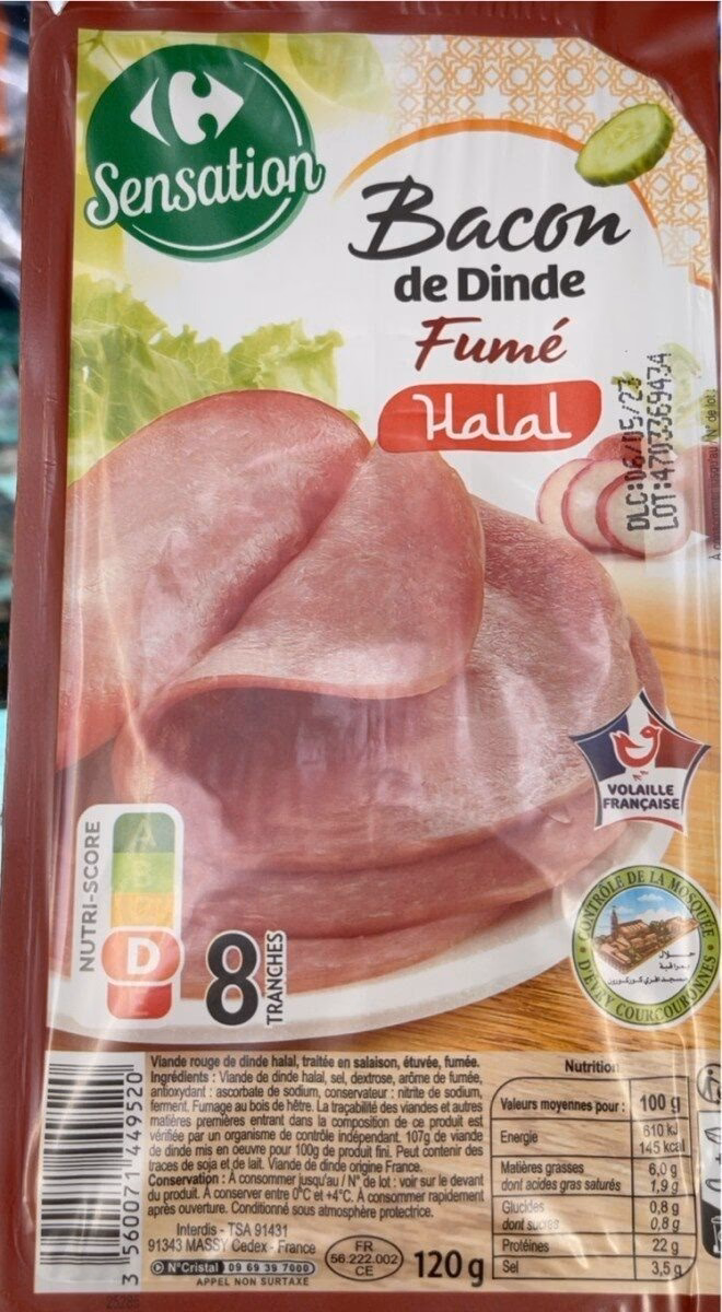 Est-ce que le bacon de dinde est halal ?