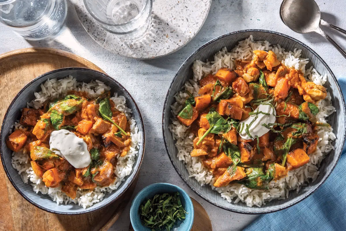 How long does pumpkin chicken curry take to cook?