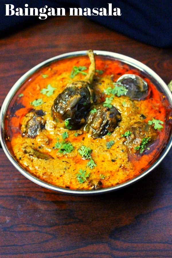 How many calories are in brinjal curry?