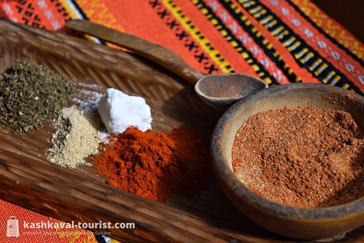 What seasoning do Bulgarians use in bean recipes?