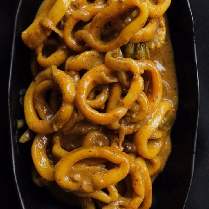 What to serve with calamari curry with coconut rice?