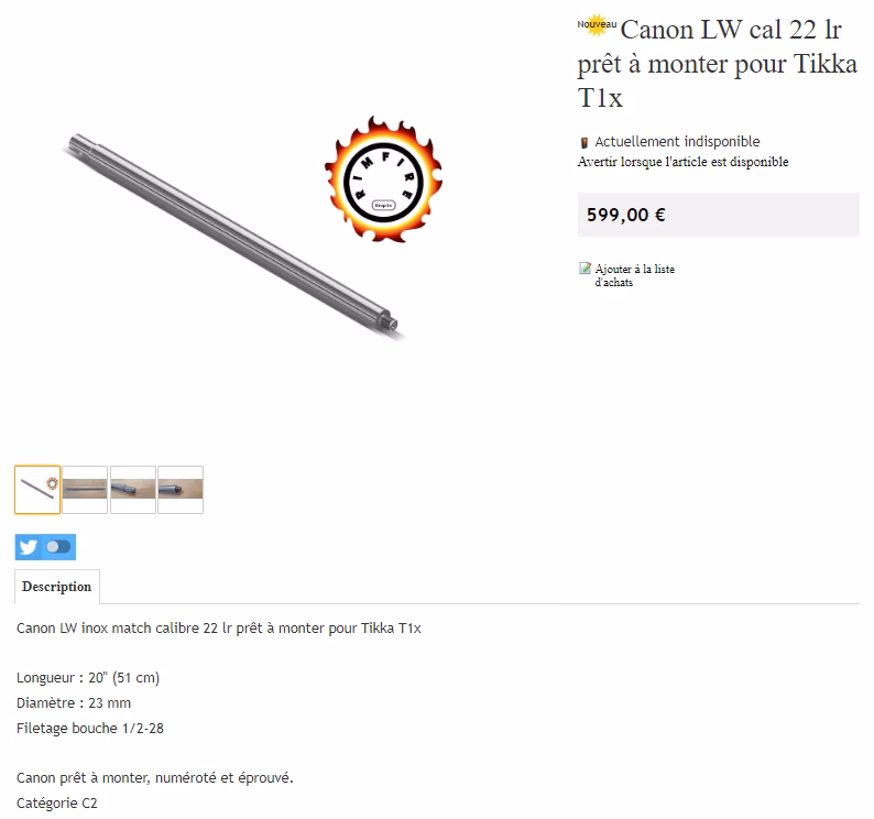 Quels sont les modèles Tikka les plus récents?