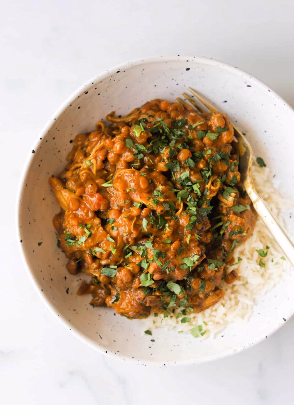 How to make chicken lentil curry?