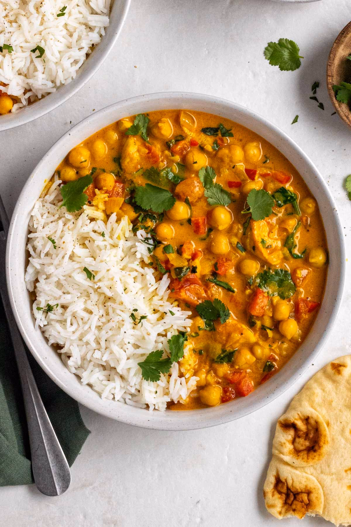 Can you make coconut chicken curry without chickpeas?