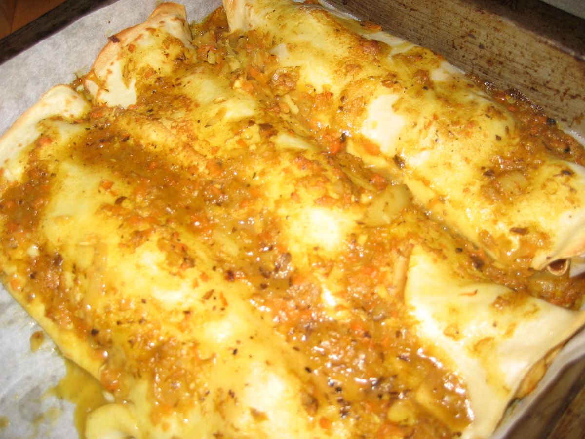 How to cook chicken crepes in the oven?