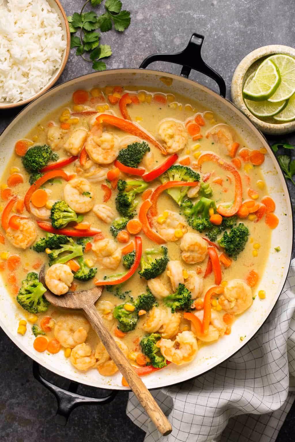 What is a good ingredient for coconut curry shrimp?
