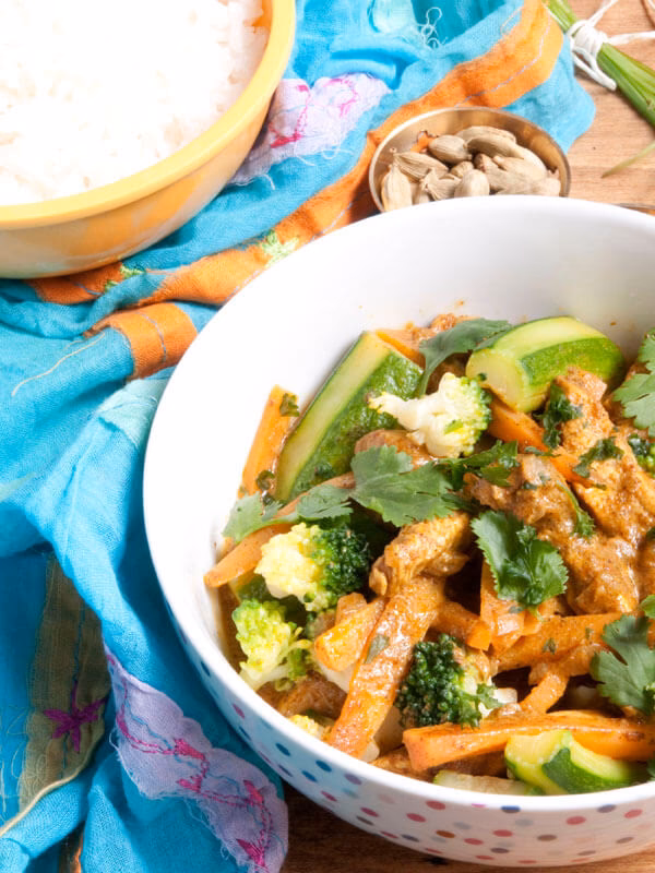 Comment faire un poulet au curry et crème fraîche ?