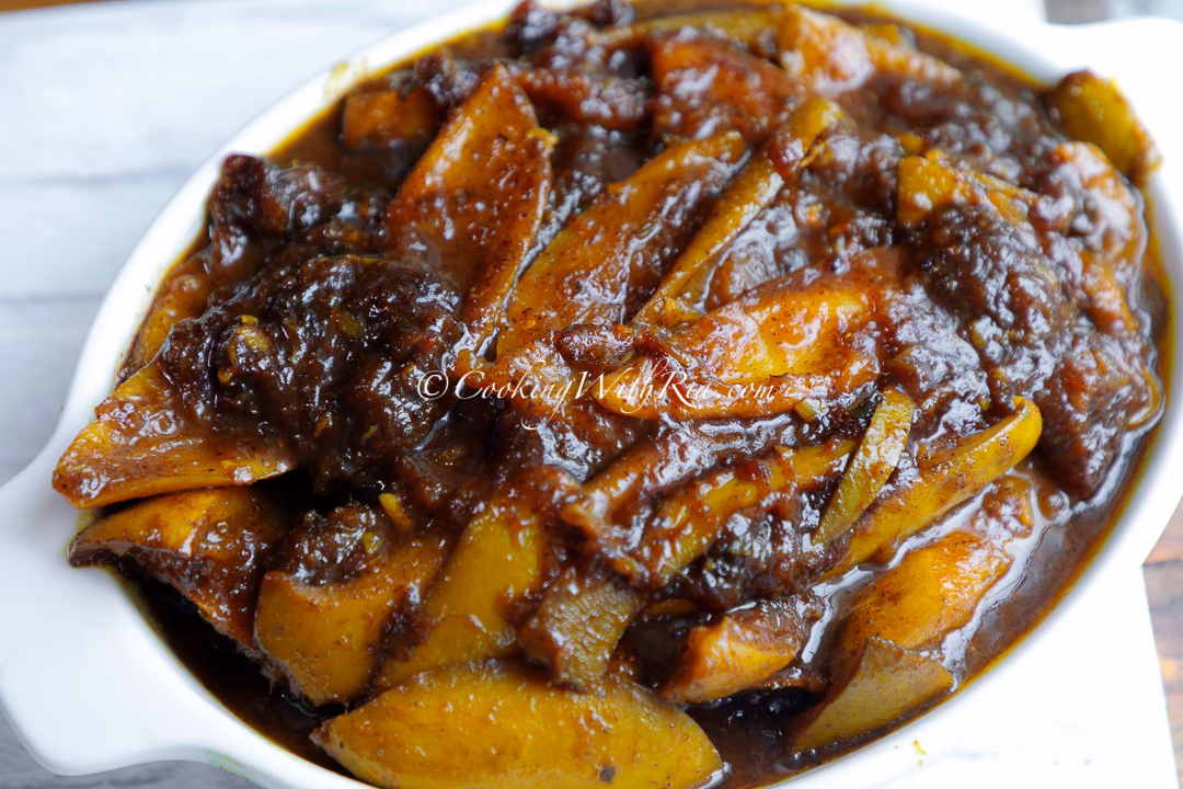 How to cook Mango curry & saffron?