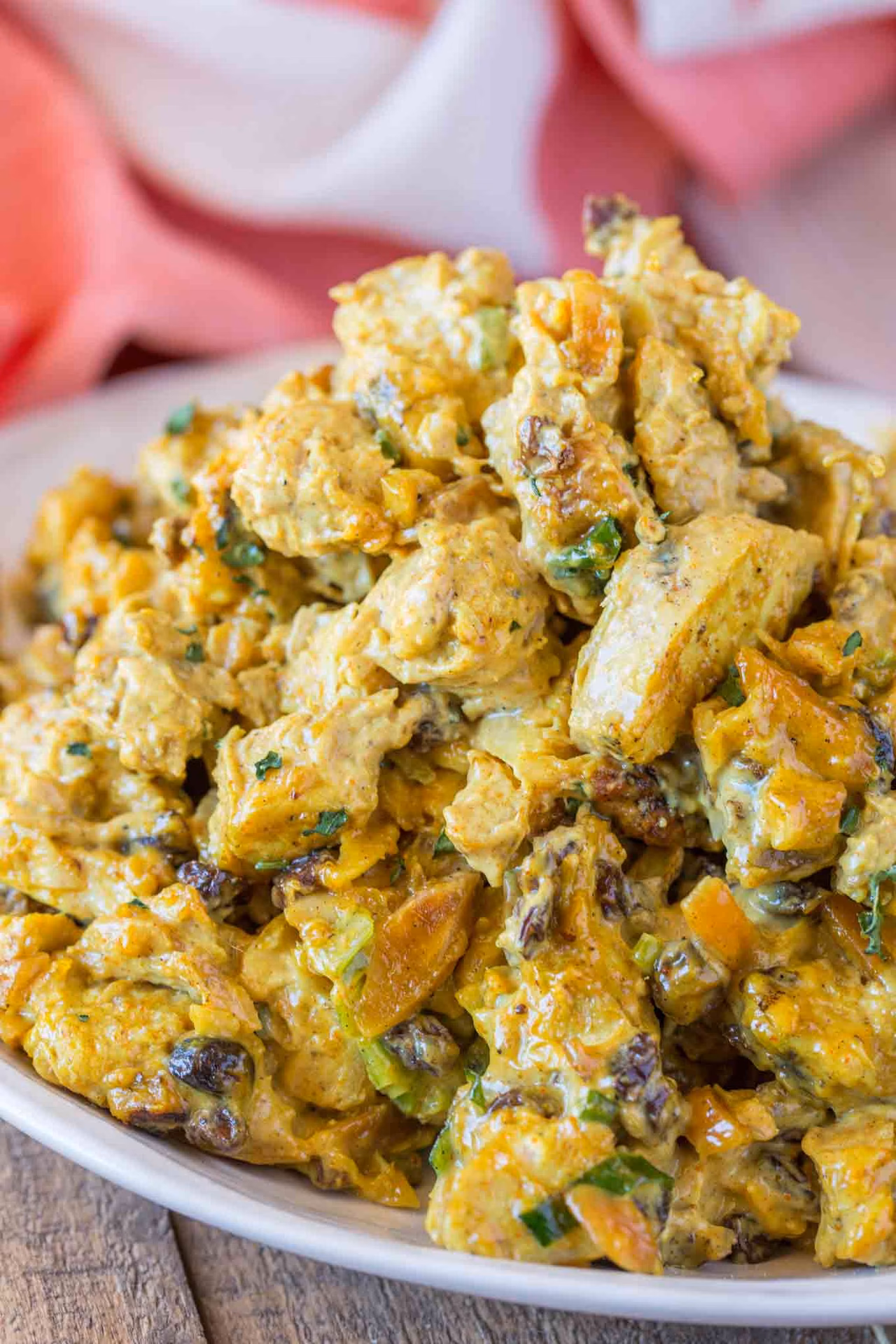 How to make a curry rice salad?