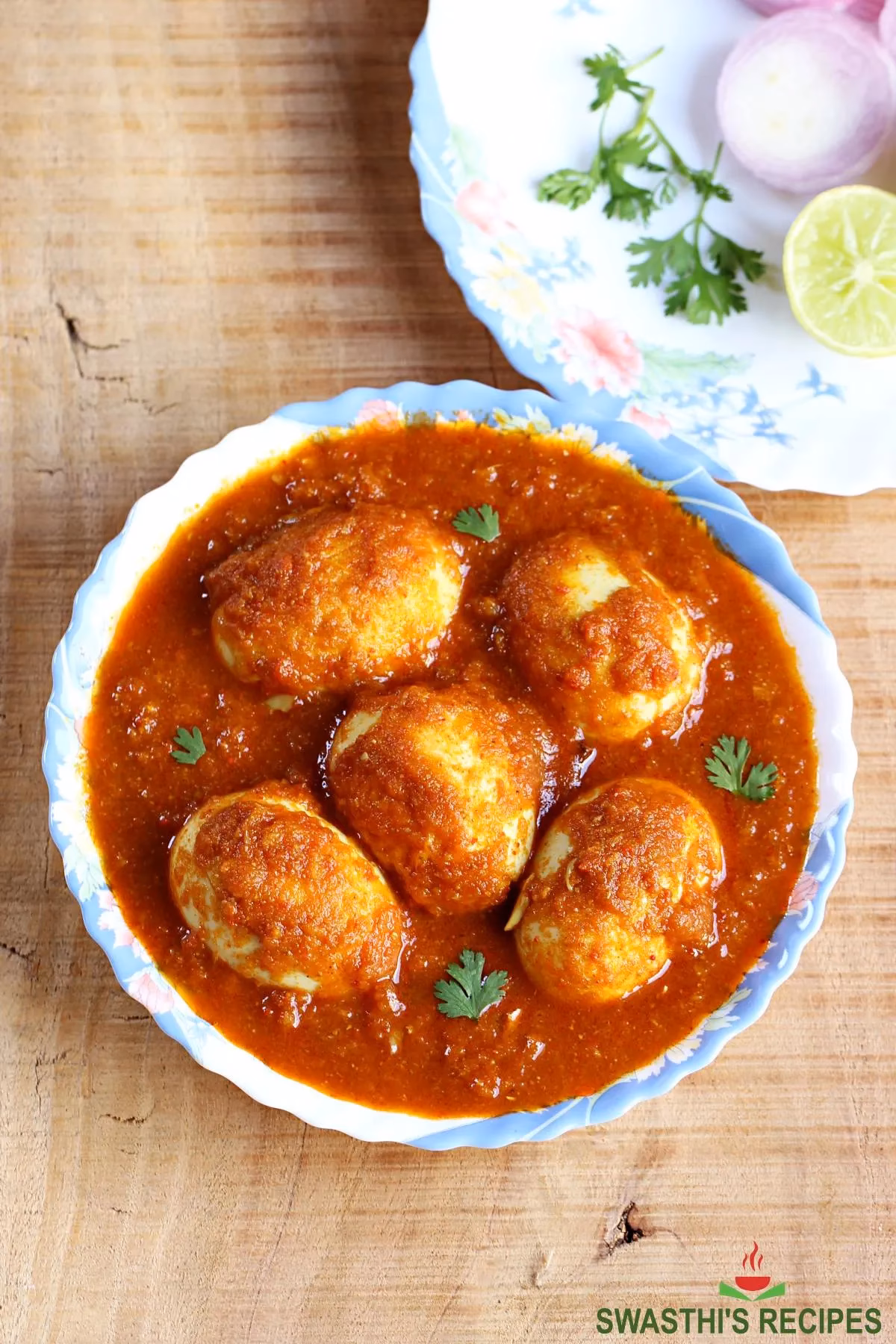 How do you cook eggs for egg curry?