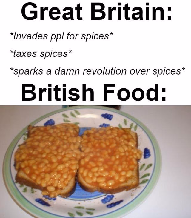 What are British food memes?
