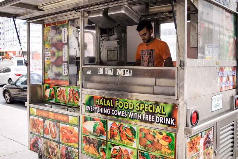 Are food trucks serving halal food?