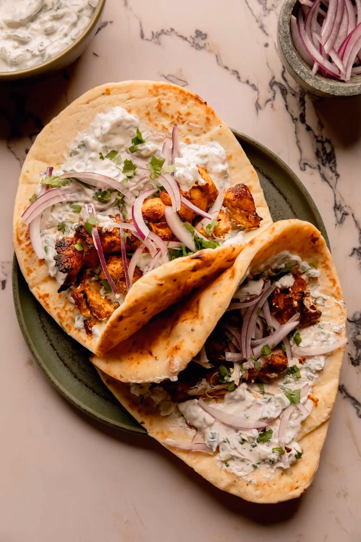 What are vegetarian tikka masala wraps?