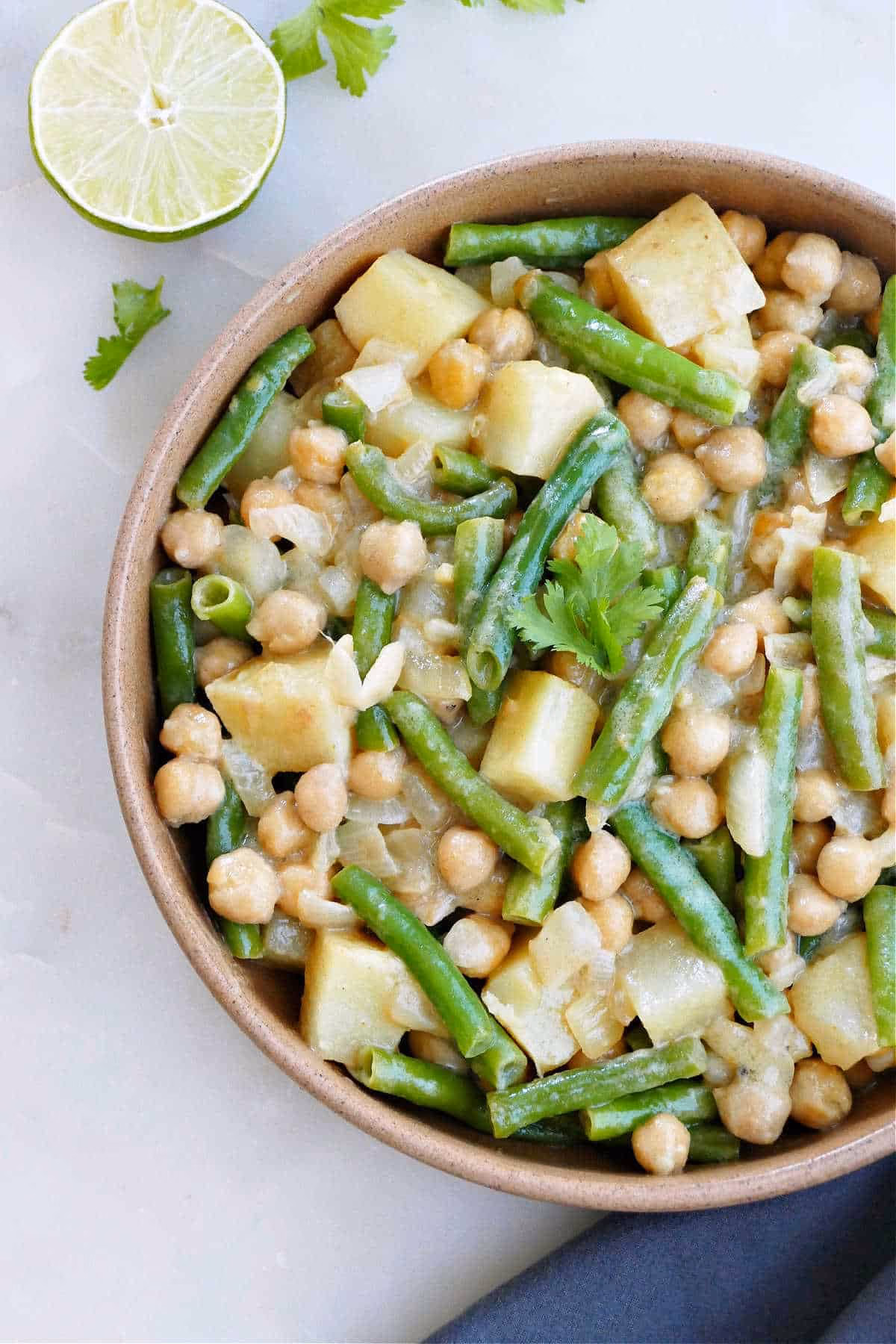 What is curried green bean salad?