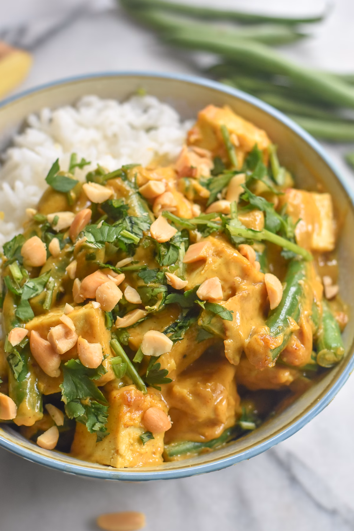How to cook green beans & tofu with coconut milk?