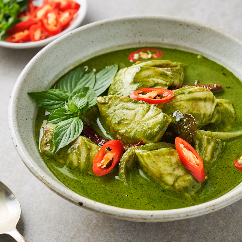 What to serve with Thai green fish curry?