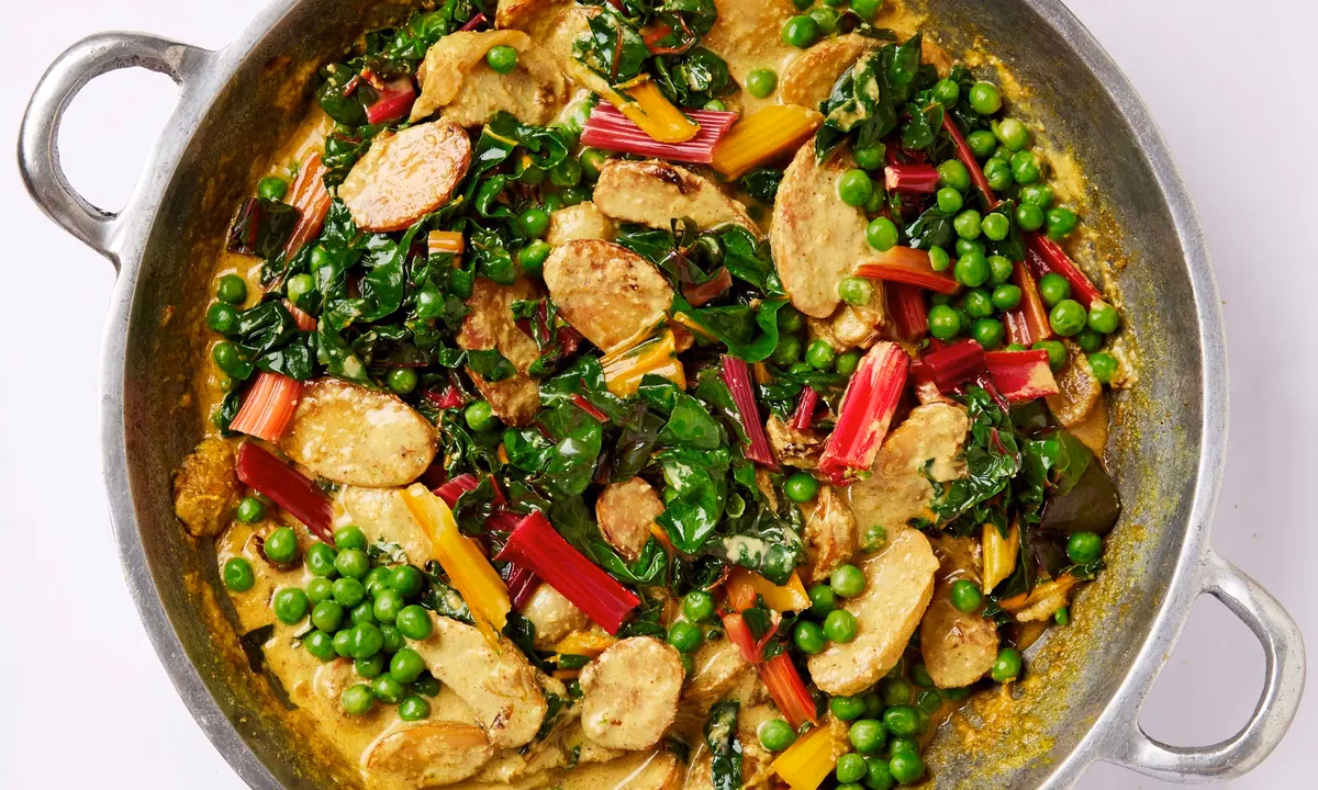 What to eat with chard & chickpea curry?