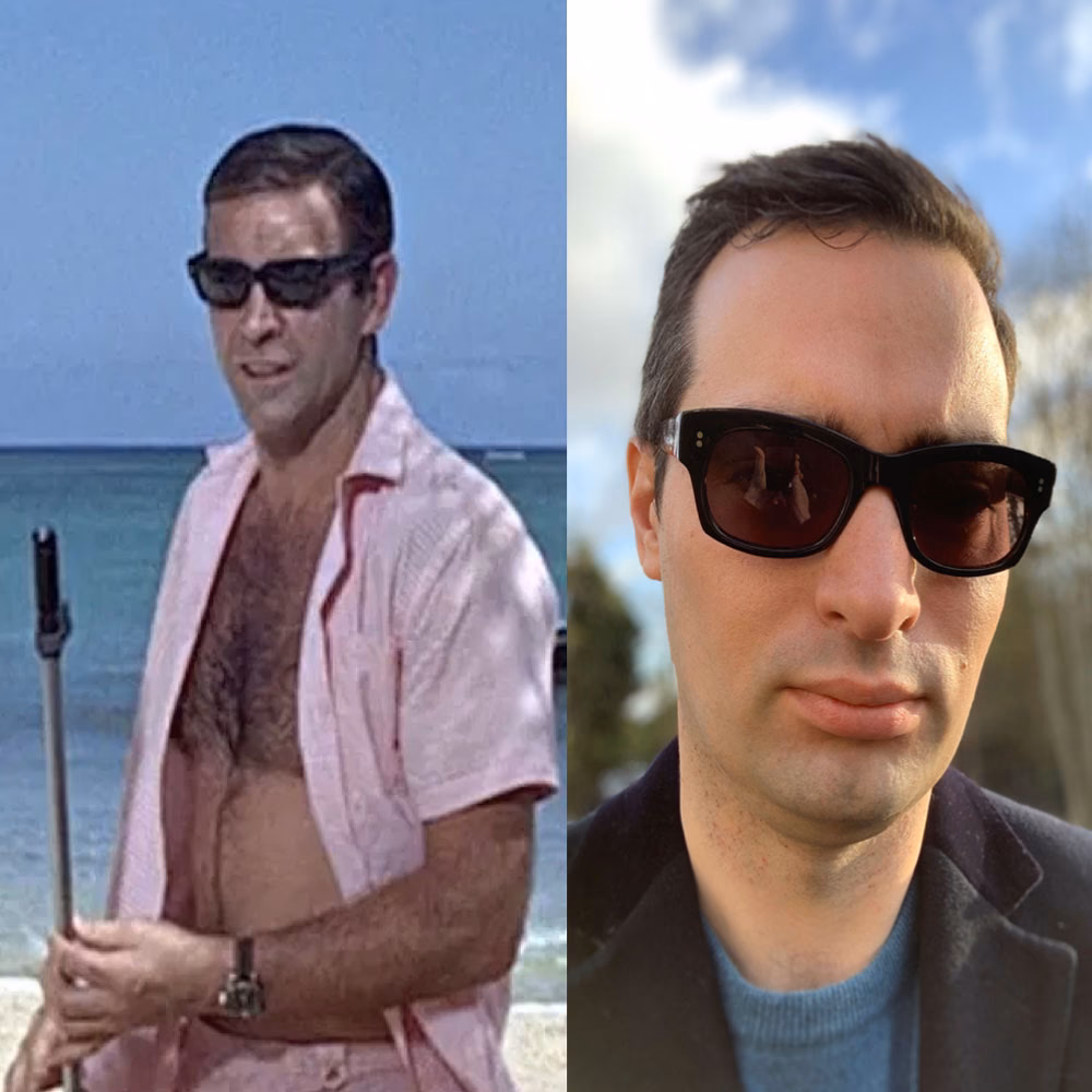 What sunglasses does James Bond wear in a view to a kill?