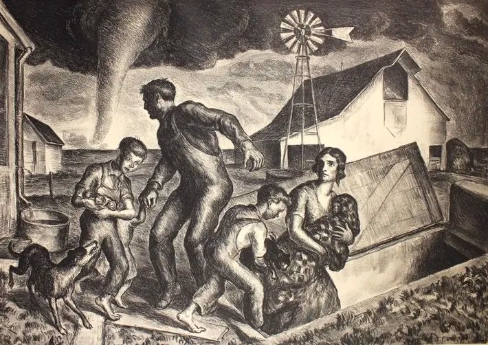 How many artworks does John Steuart Curry have?