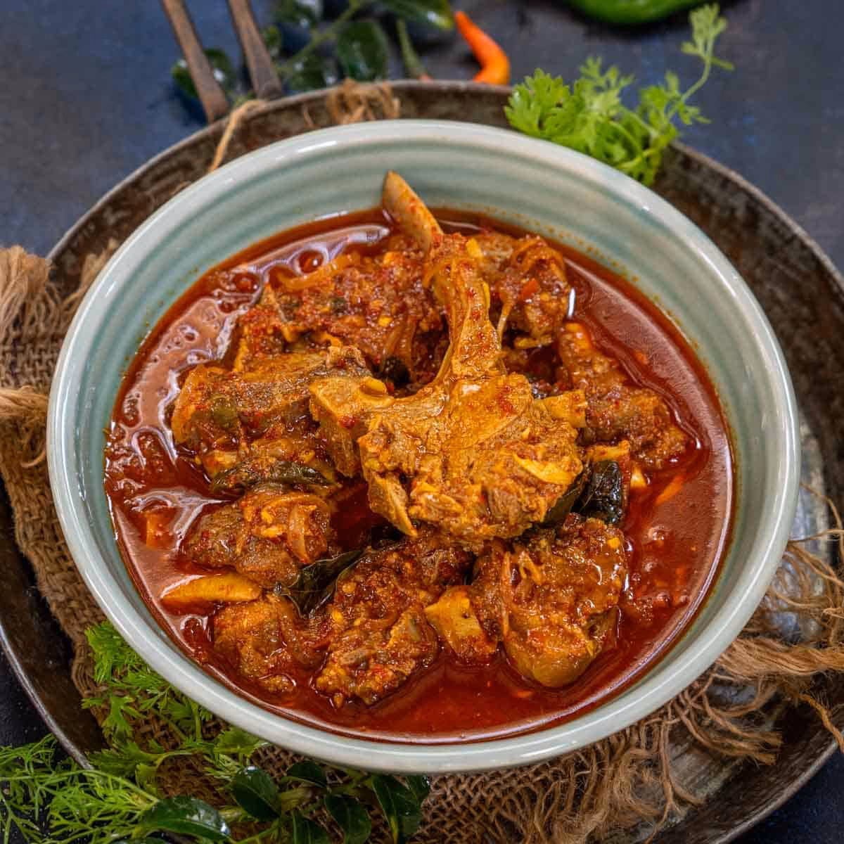 What to serve with Kerala mutton curry?