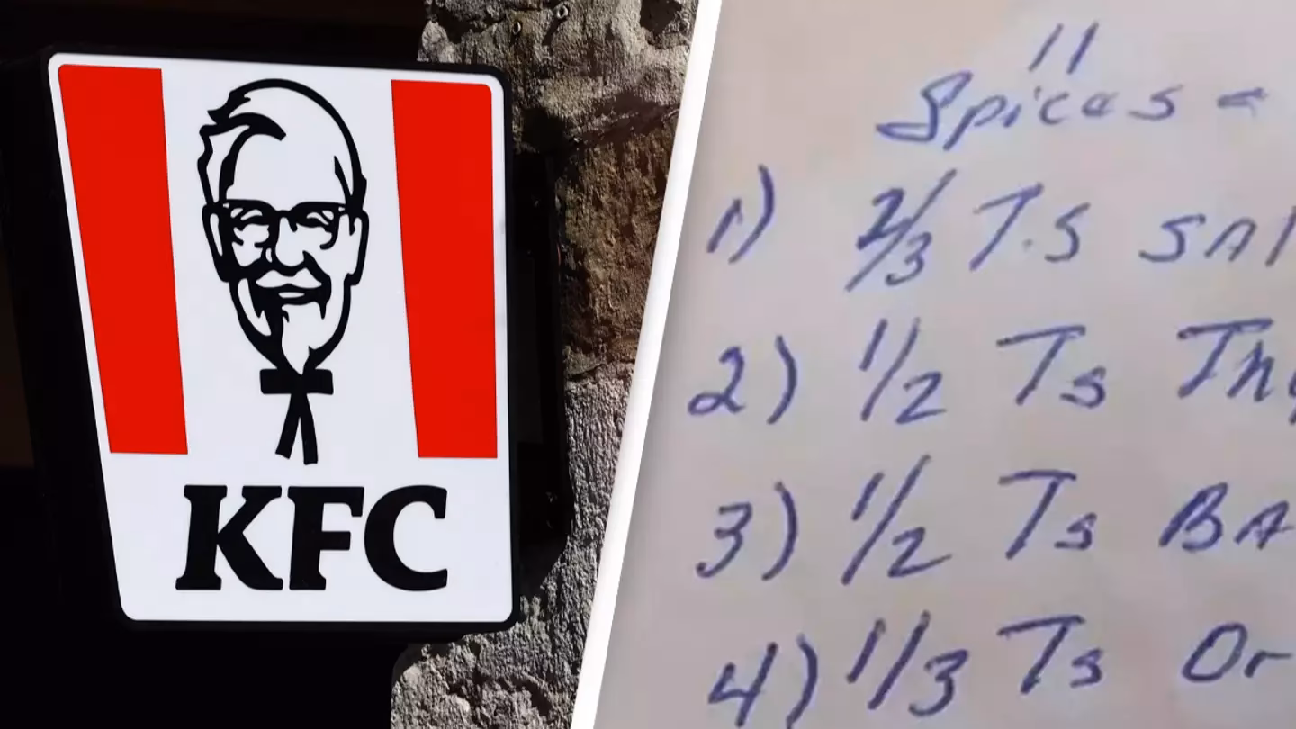 How many spices are in a KFC recipe?