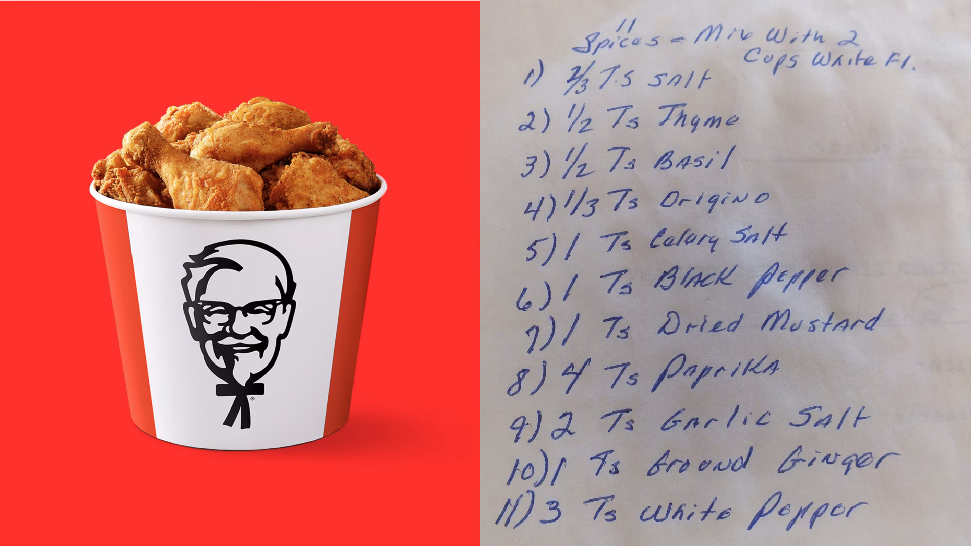 Are the original 11 herbs & spices secretive?