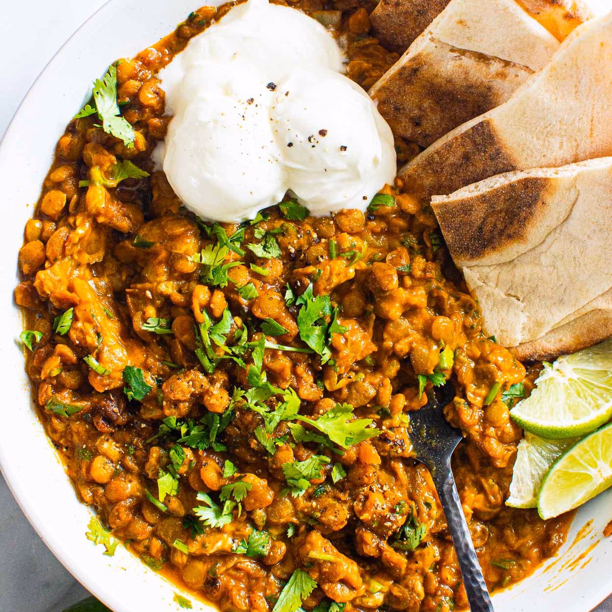 How to make coconut green curry lentils?