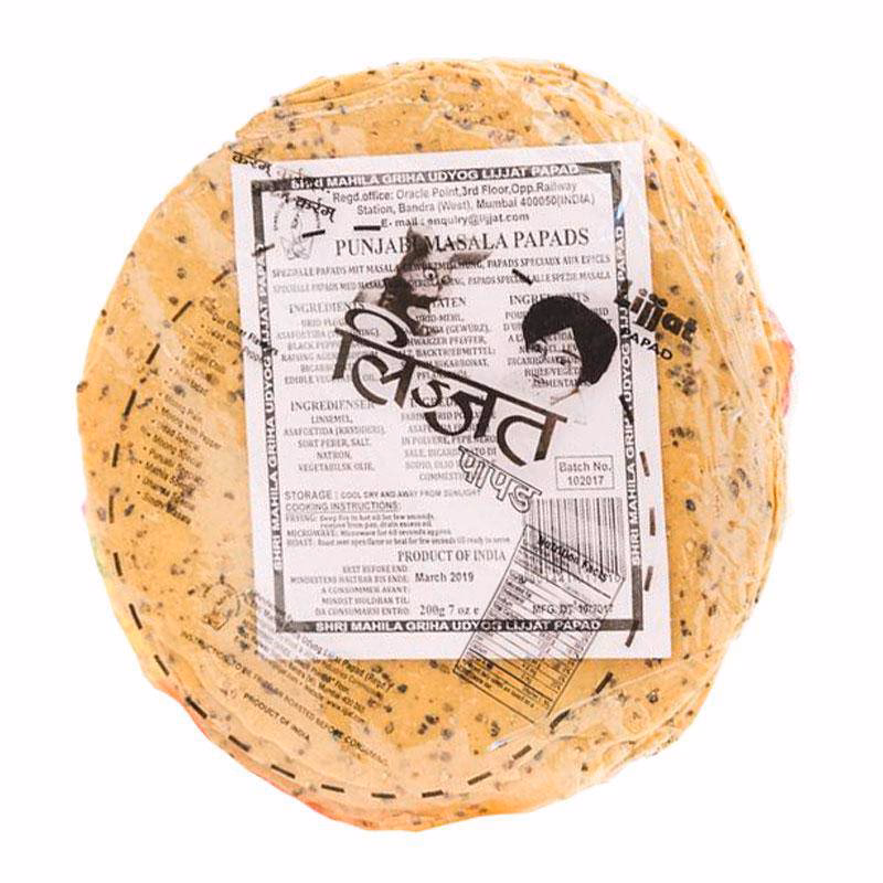 What is Lijjat Punjabi masala papad?