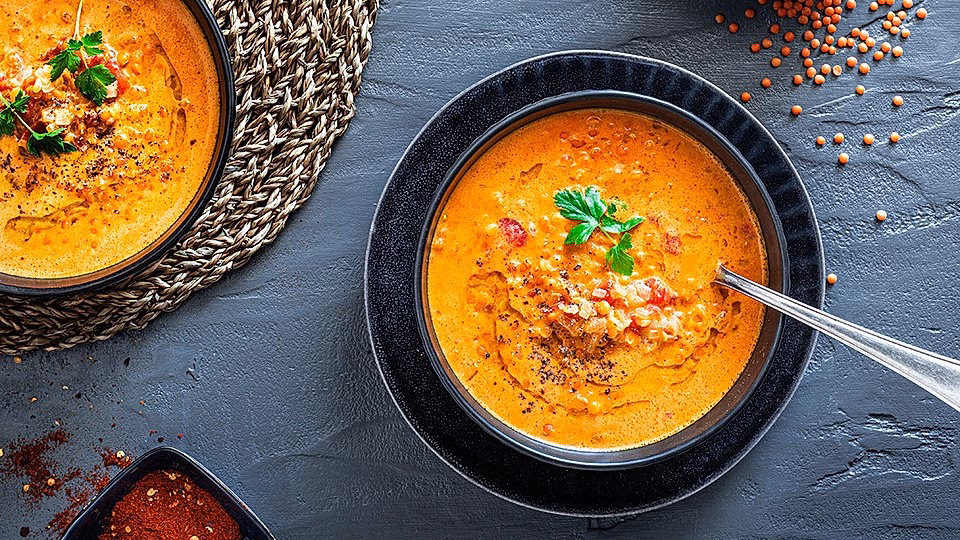 Was ist die einfachste Linsen-Curry-Suppe?