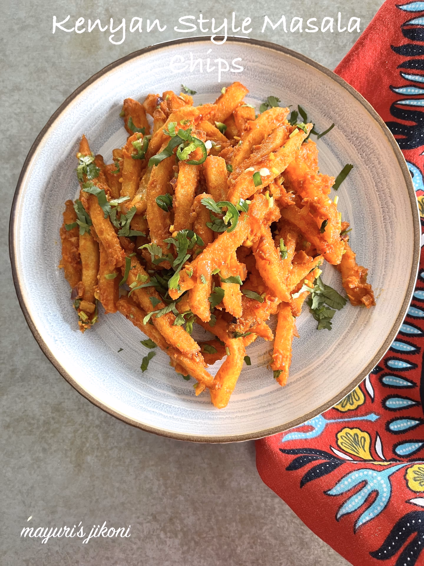 How do you add Zing to masala chips (fries)?