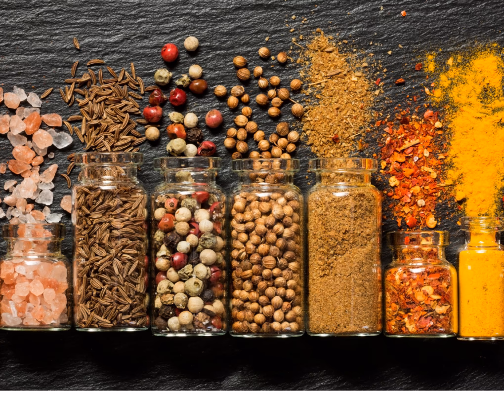 What are some examples of spices?