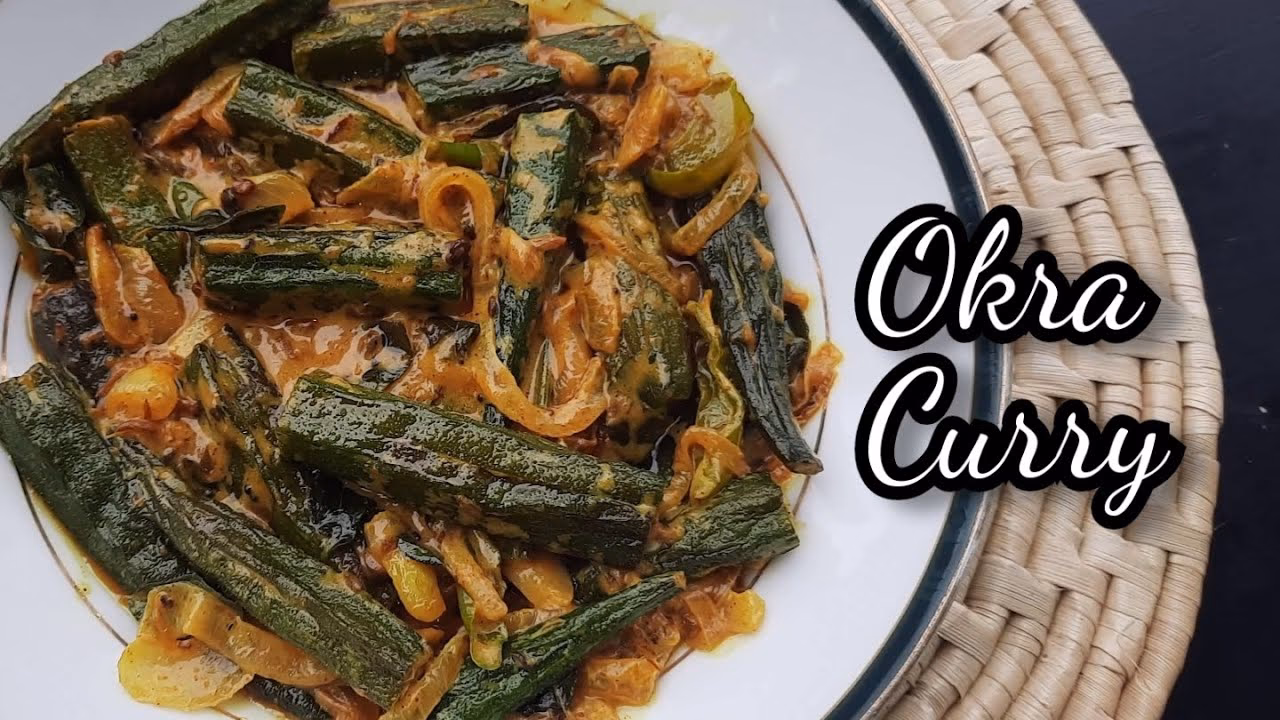 How to cook okra curry?