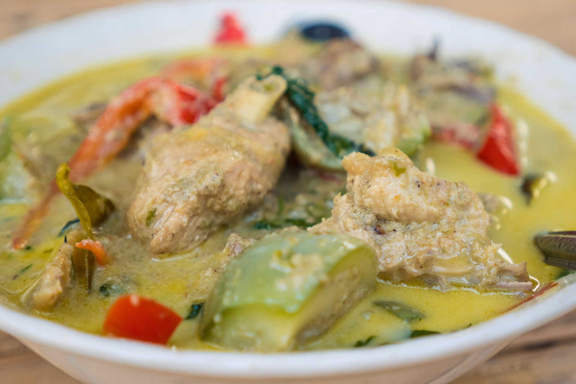 Where did Thai green curry come from?