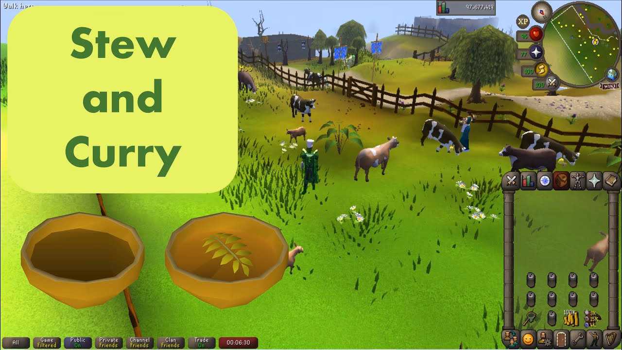 How to make Curry at level 60 Cooking?