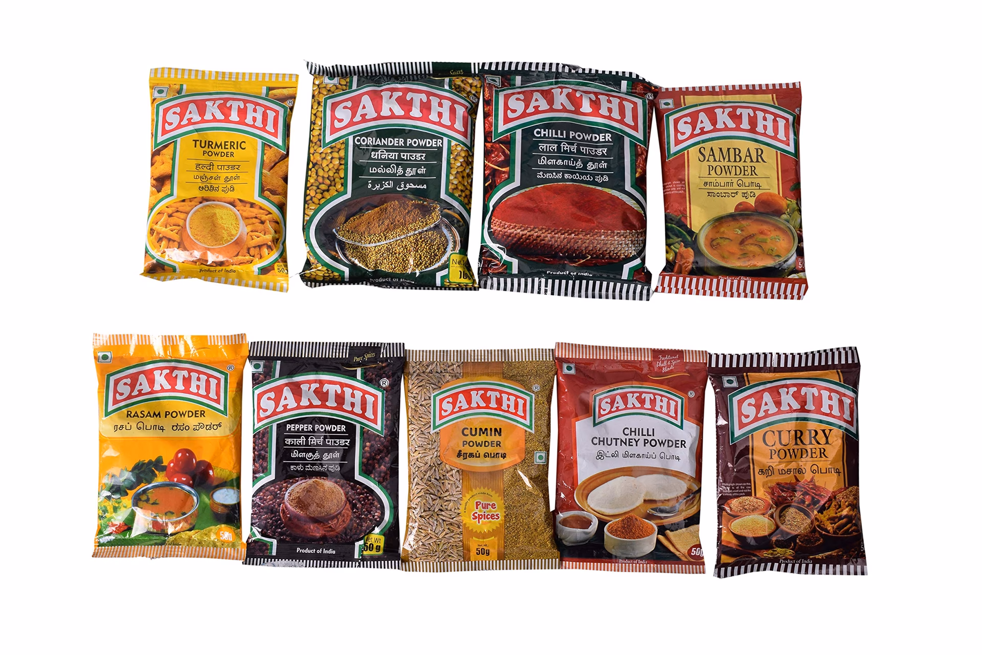 What are the export products of Sakthi masala?
