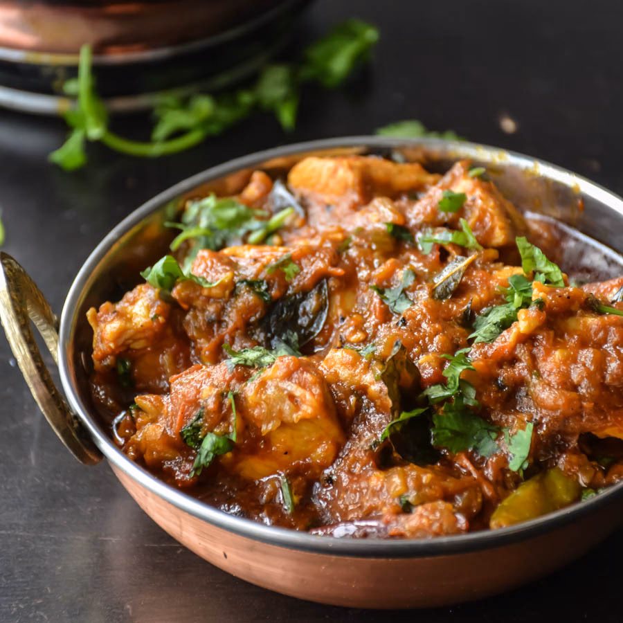 How to cook chicken in South Indian style?