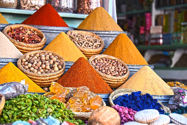 What spices can you find at the spice market?