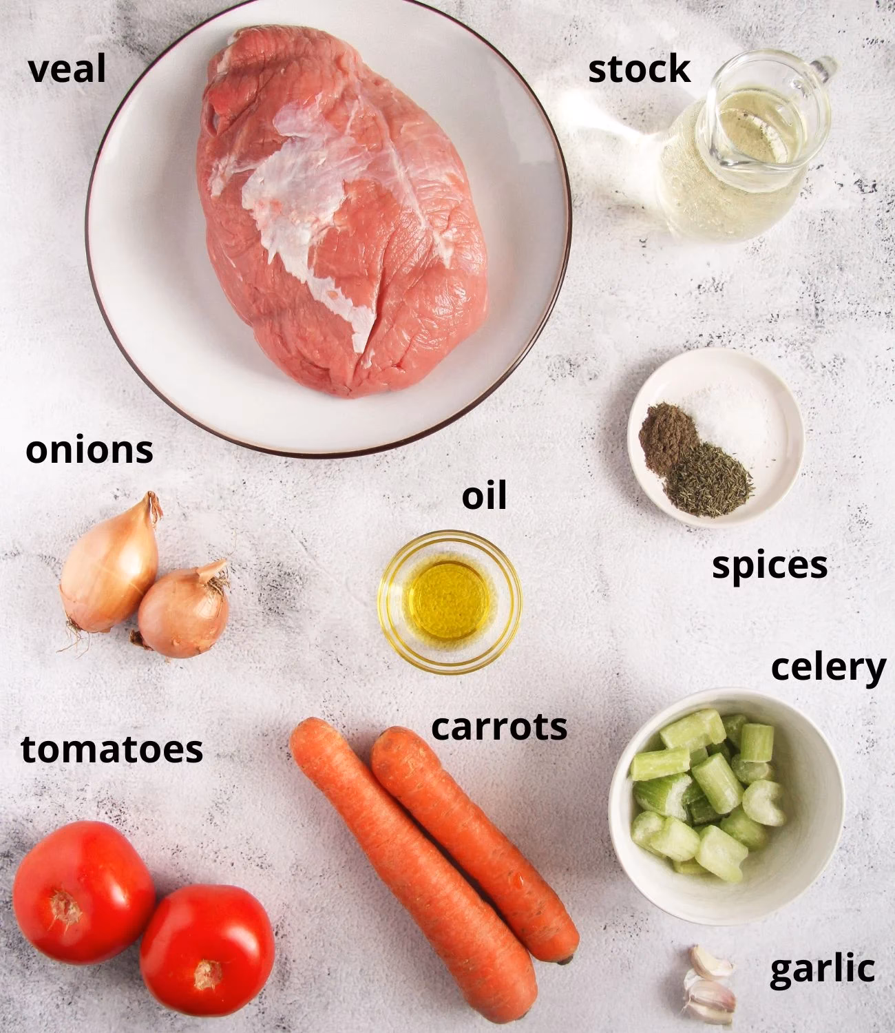 What is veal sauce made of?