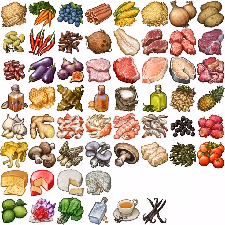 How many spices icons are there?