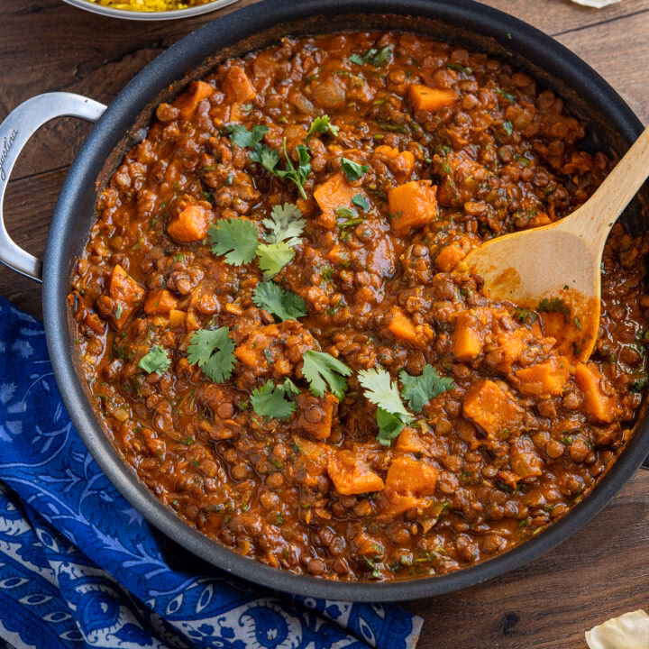 What is red lentil and butternut squash Curry?