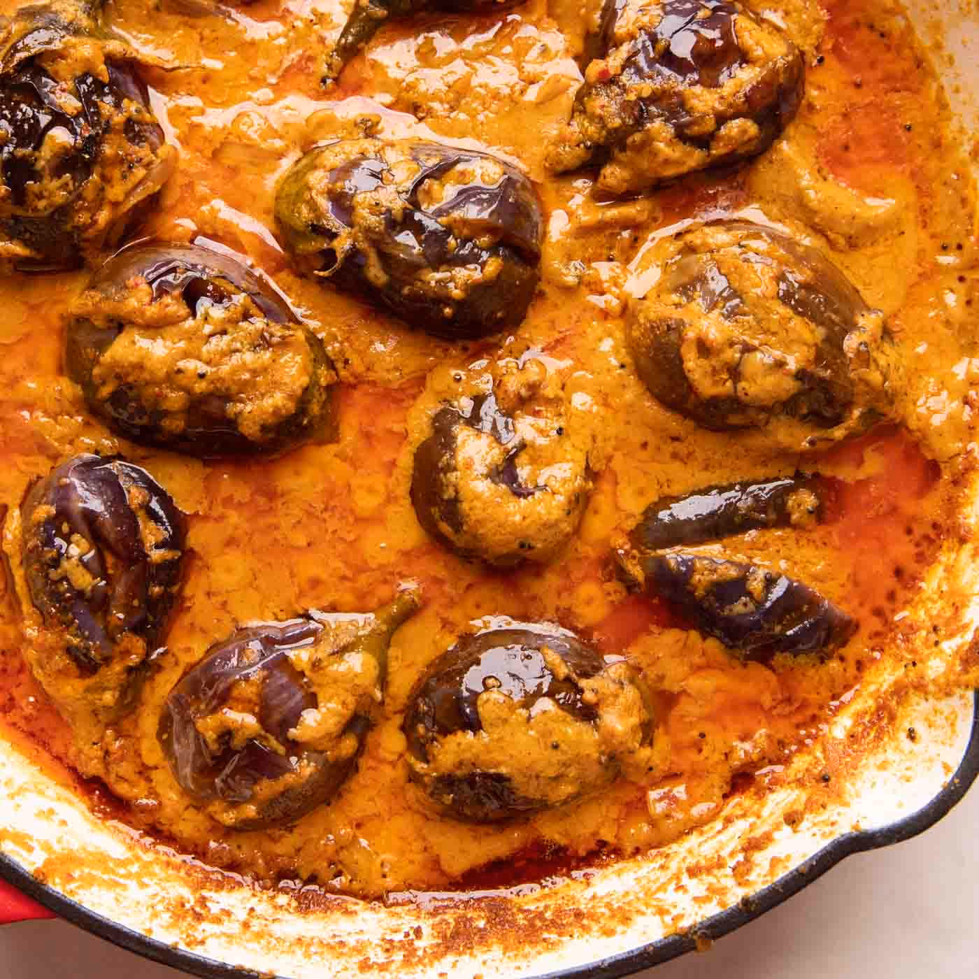 Where did brinjal curry come from?