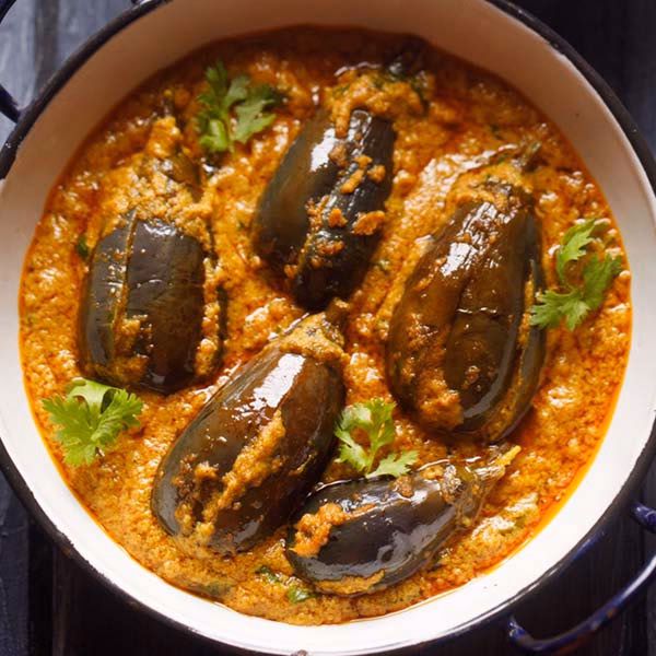 How to cook brinjal stuffed Curry?