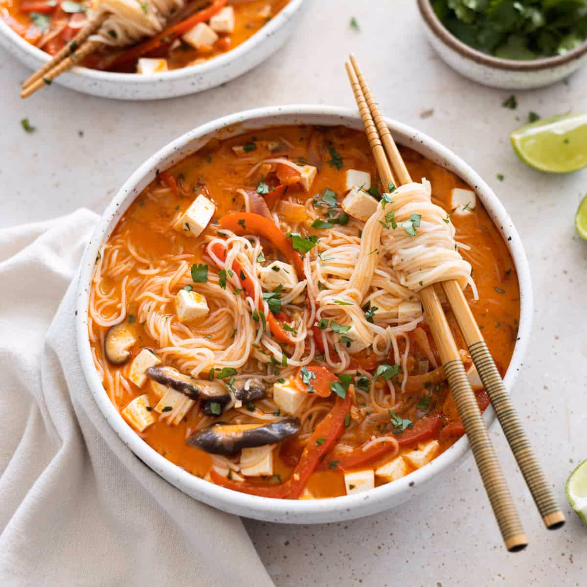 What is Thai red curry noodle soup?