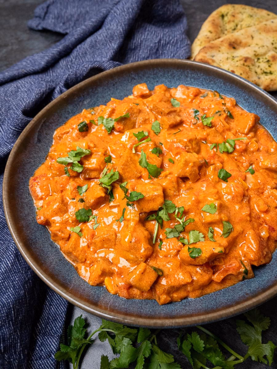 What kind of yogurt should I use for tofu tikka masala?