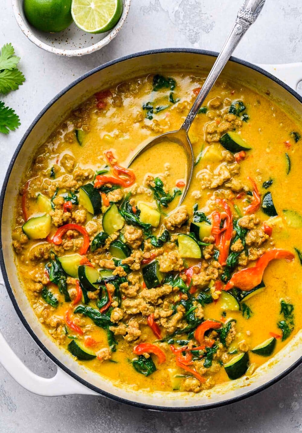 How do you make a curry with coconut milk?