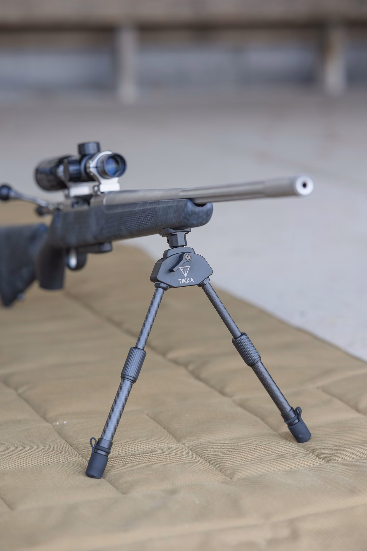 How do you mount a Tikka bipod?